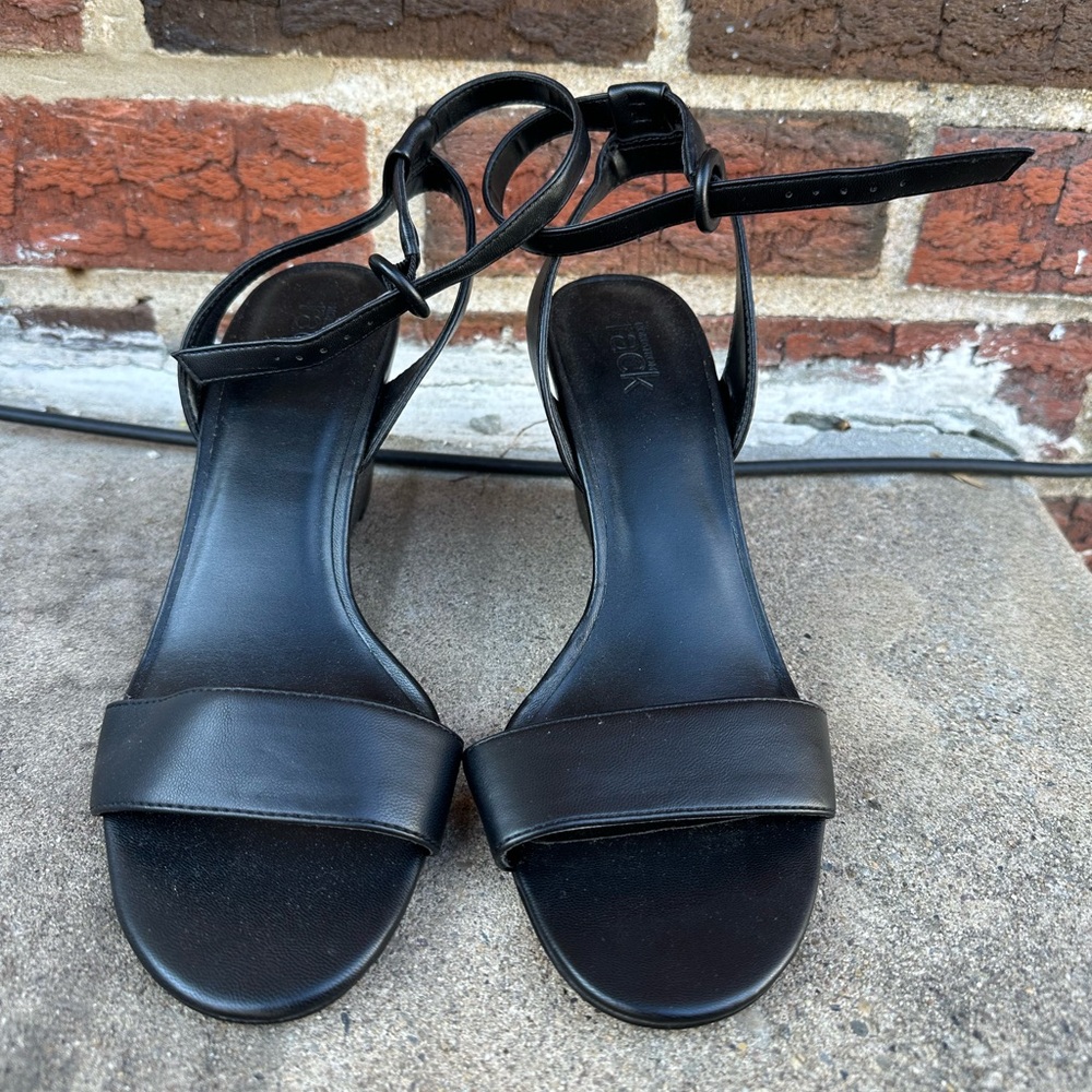 Nordstrom Black Strappy Heels